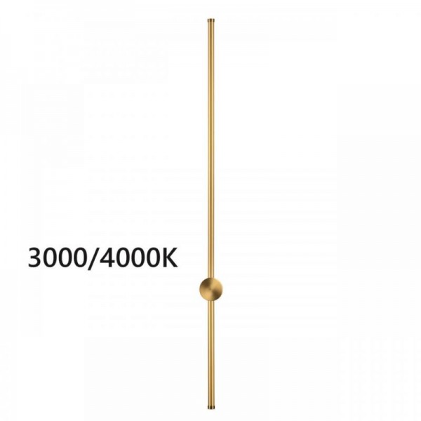 4335/18WGP HIGHTECH ODL23 299 золото Настенный светильник IP20 LED 18W 849Лм 3000K/4000K (перекл. ч/з тумблер на драйвере) FILLINI