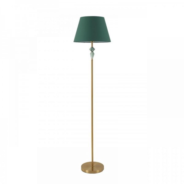 8275/1F CLASSI латунь/зеленый, металл/керамика/ткань Торшер Е27 1*60W 220V VERMONT