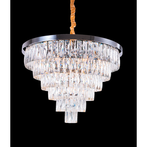 2431R/16A CHR+CL (1) Люстра (в 2-х коробках) NW