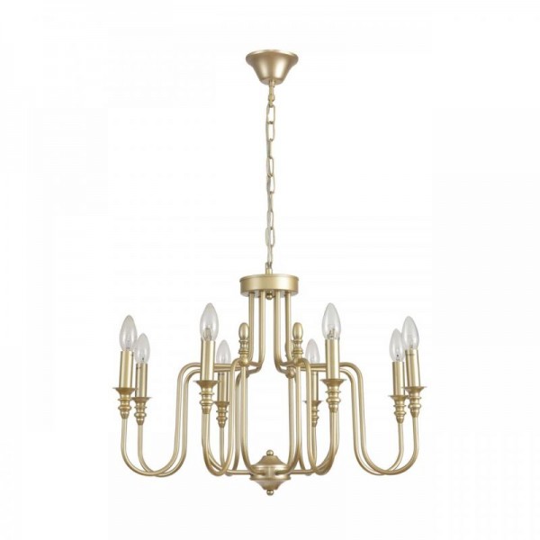 8318/8 CLASSI LN26 шампань/металл Люстра E14 8*40W 220V SUANA