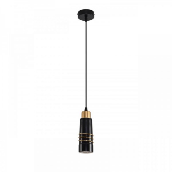 8361/1A MODERNI золото/черный металл/керамика Подвес E27 60W 220V LILO