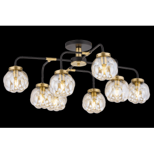 40345MD/8 MBK+AB (1) Люстра (NW)