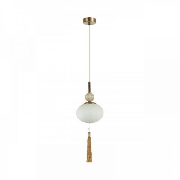 8272/1A NEOCLASSI латунь/бежевый/белый, металл/керамика/стекло Подвес Е14 1*40W 220V GLORIYA