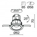 Встраиваемый светодиодный светильник Maytoni Technical Wise DL057-7W3K-B