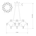 Подвесная светодиодная люстра Bogates Sonet 90401 LED a072115
