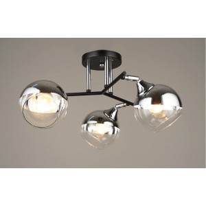 Потолочный светильник Mirastyle SX-N-8208/3 BK+CH