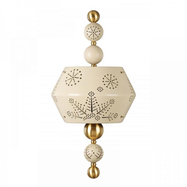 5444/1WA PENDANT ODL_EX26 бежевый/античная бронза/металл/керамика Бра E14 2*40W KARELIA