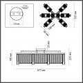 Потолочная люстра Odeon Light Hall Gatsby 4871/7C