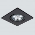 Встраиваемый светодиодный светильник Elektrostandard 15273/LED черный a056033