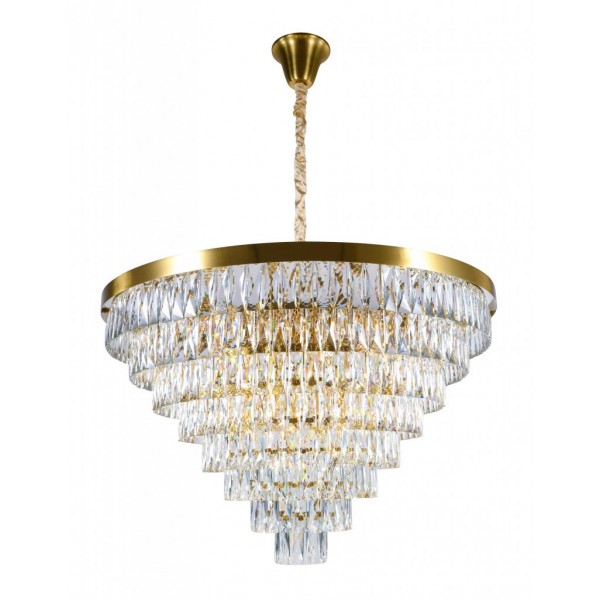 2431P/22A PT BRS+CL (1) Люстра (в 2-х коробках) NW