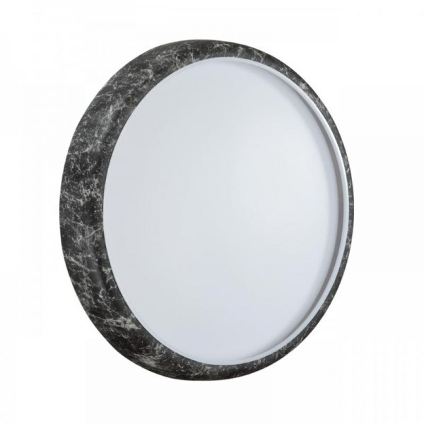 7639/DL COLOR SN 137 Светильник пластик/черн. мрамор LED 48Вт 4000K D410 IP43 MRAMO BLACK