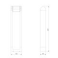 Уличный светодиодный светильник Elektrostandard Dors F LED (35163/F) 3000K черный a072078