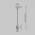 Подвес с вводом питания Maytoni Flarity TRA157SW-B1-BS