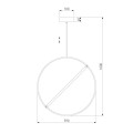 Подвесной светодиодный светильник Eurosvet Element 90282/1 хром