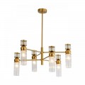 8276/6 MODERNI латунь/прозрачный, металл/стекло Люстра Е14 6*40W 220V DENVER