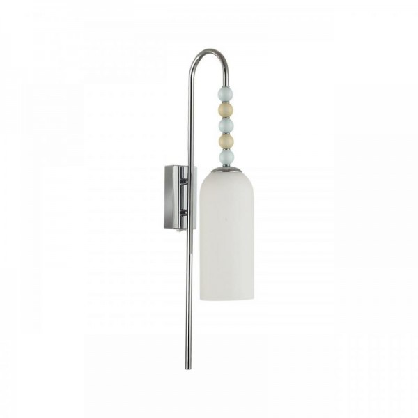 8271/1W NEOCLASSI хром/голубой/желтый/белый, металл/стекло Бра Е14 1*40W 220V TRACY