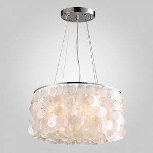 Подвесной светильник с перламутром 60005/4 хром