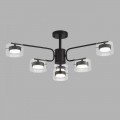 8349/6C COMFI черный/прозрачный, металл/стекло Светильник потолочный LED GX53 6*7W 220V NATALINA