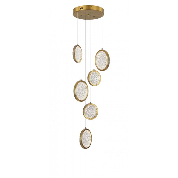 D2061-DW-6 BRASS (1) Люстра NW