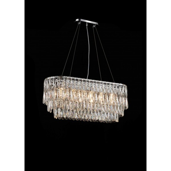 NW075-L800*W300*H340 CHROME OVAL (1) Люстра NW