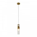 8276/1A MODERNI латунь/прозрачный, металл/стекло Подвес Е14 1*40W 220V DENVER