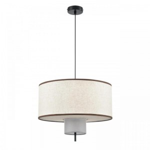 8282/4 MODERNI черный/бежевый/коричневый, металл/текстиль/стекло Светильник подвесной Е14 4*40W 220V SORENTO