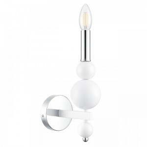 8260/1W MODERNI LN26 белый/хром, металл Бра E14 1*40W 220V NANA