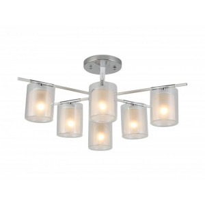 07389/6 CHROME+WHITE (1) Люстра (RL) #